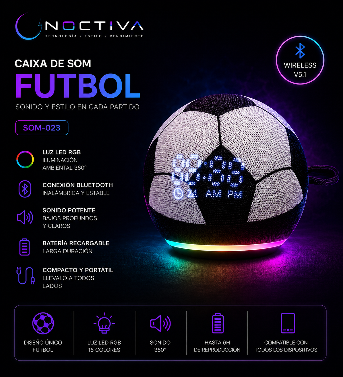 PARLANTE LED
